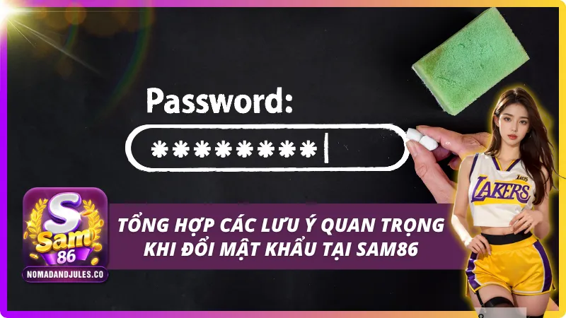 03 lưu ý quan trọng khi đổi mật khẩu tại SAM86
